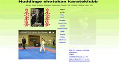 Desktop Screenshot of huddingeshotokan.com