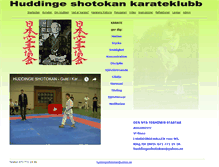Tablet Screenshot of huddingeshotokan.com
